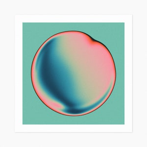 ECTOPLASM 46 (Giclée Fine Art Print) Psy-Abstract Gradient Art (10x10 12x12 16x16 24x24 28x28 30x30) Rolled, Stretched or Framed