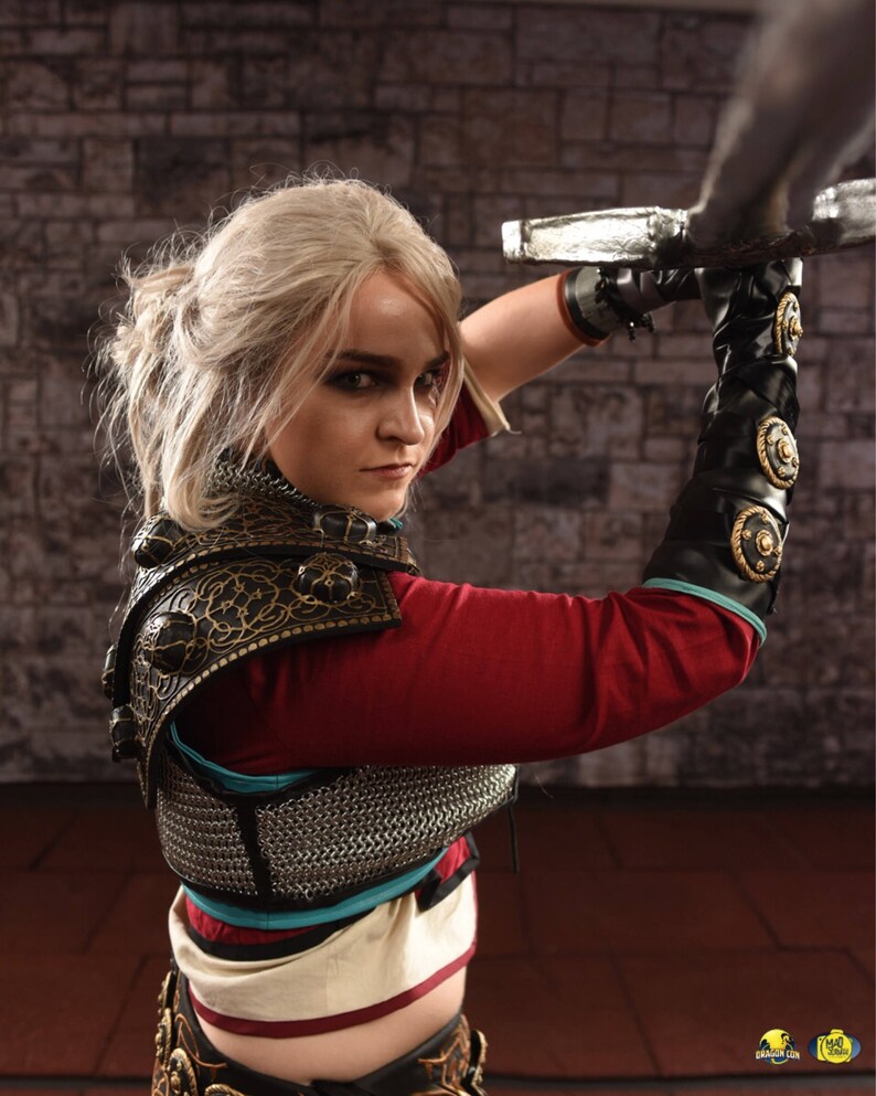  Ciri  Shoulder Armor Pauldron Witcher 3 Cirilla Cosplay Etsy