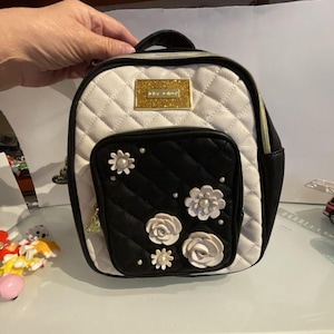 betsey johnson heart applique mini backpack I NY Youll find a heart Rainbow Heart Mini Backpack with