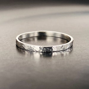 SAMPLE SALE: Hand Crafted Sterling Silver Band Ring. Wedding Band, Stacking Ring. Birthday, Anniversary, Bridesmaid, Holiday Gift.