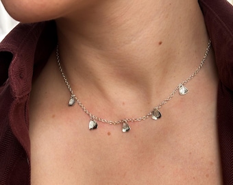 Buttercup Flower Petal Necklace, V2.0. 16" Long, Handmade in Sterling Silver || Perfect For Layering with other TEJ pieces!