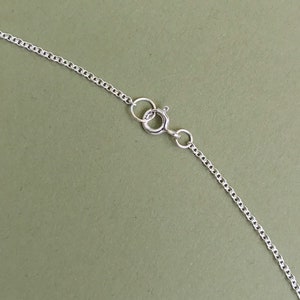 Dainty and Lightweight Sterling Silver Cable Chain with 1.5mm links. Petite Layering necklace. Choose your necklace length. Gifts for her. image 2