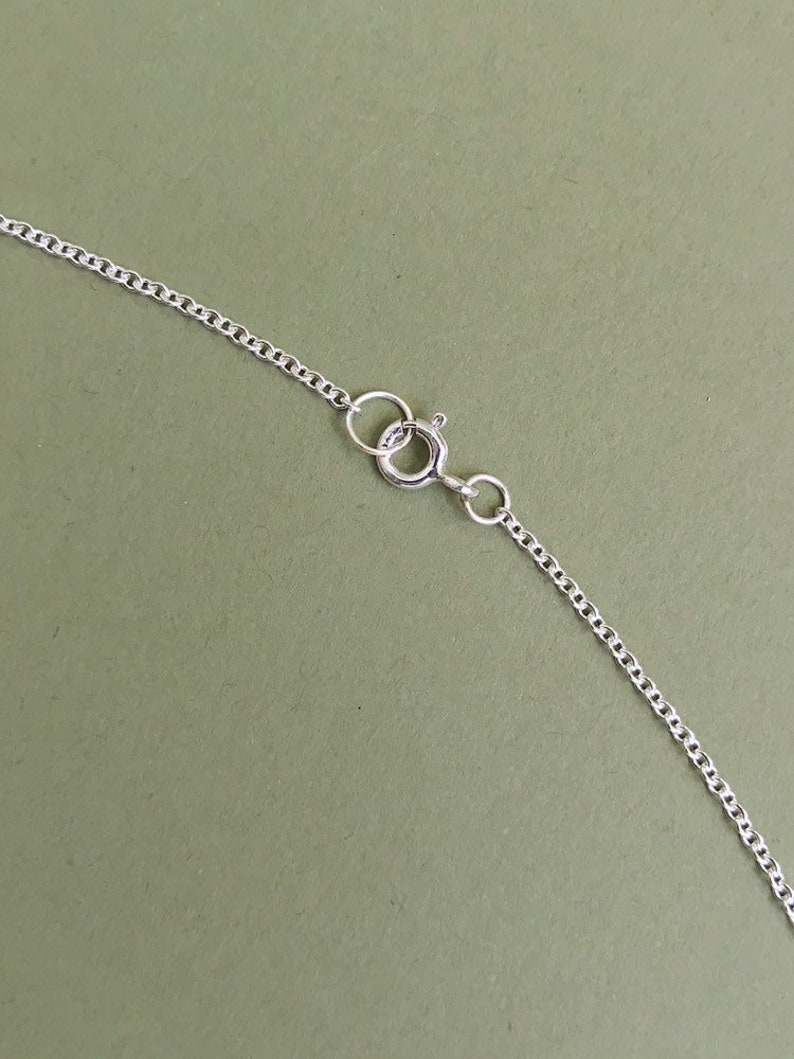 Dainty and Lightweight Sterling Silver Cable Chain with 1.5mm links. Petite Layering necklace. Choose your necklace length. Gifts for her. image 2