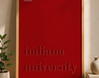 Indiana University Minimalist Poster