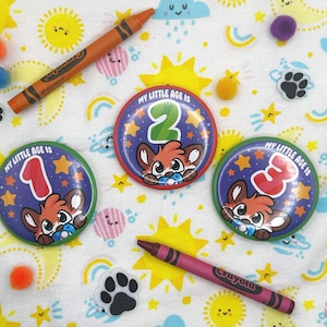 My Little Age Buttons