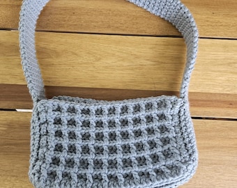 Bolsa com costura waffle
