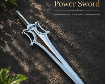 Fully Functional He-Man Power Sword, Handmade Carbon Steel sword & Leather sheath , MOTU Replica