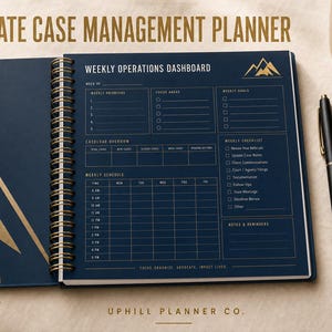 Ultimate Case Management Planner: Social Worker, Care Coordinator Organizer (Digital Download)