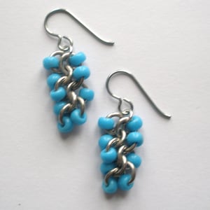 Beaded Cluster Earrings