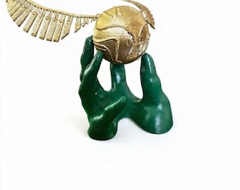 Boccino d'oro stampato in 3D con supporto