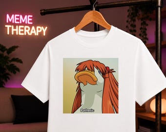 Pathetic Goose Meme T-Shirt, Anime Pathetic Meme Shirt, Funny Goose Game Tee, Anime Reaction Meme, Internet Culture T-Shirt