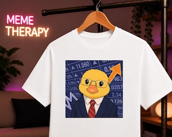 NasDuck Shirt, Funny Stock Market Duck T-Shirt, Nasdaq Parody Tee, Investor Duck Graphic Shirt, Trader Gift, Finance Meme