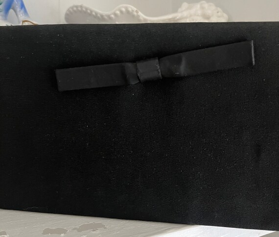 Vintage Harry Levine black clutch bag - image 4