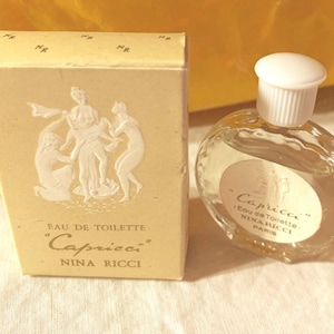 Vintage 1950s Nina Ricci Capricci eau de toilette in original box