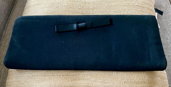 Vintage Harry Levine black clutch bag - image 2