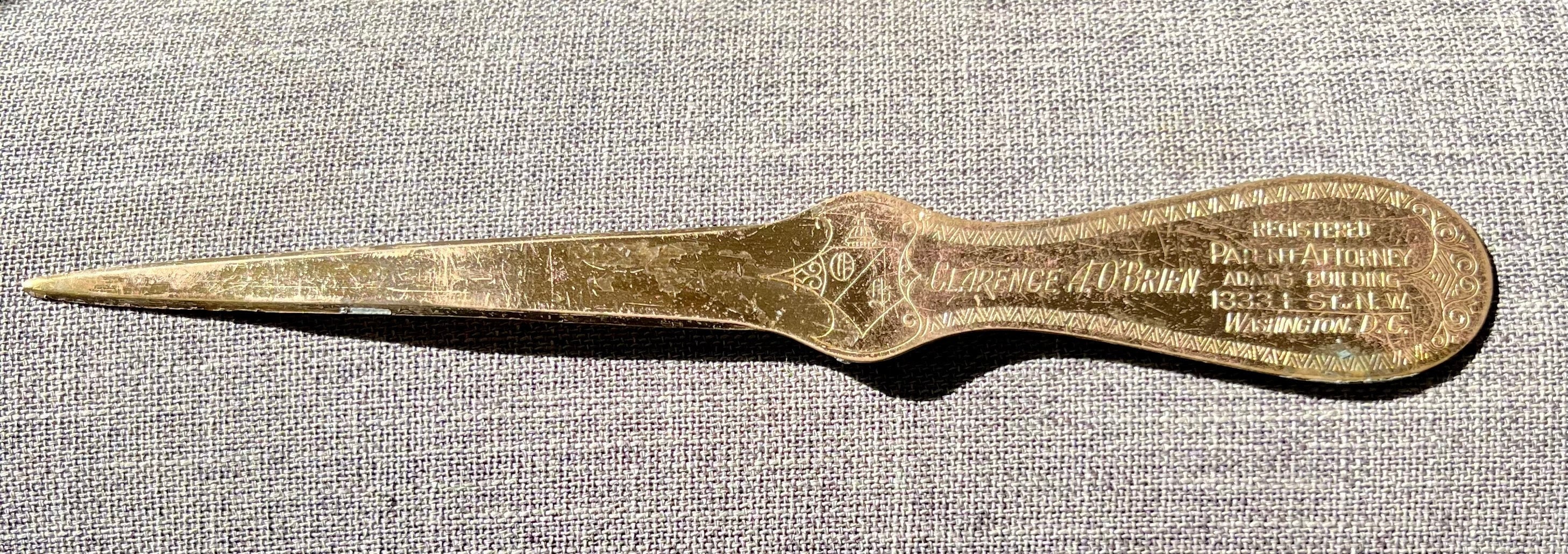Vintage Clarence A O'brien Letter Opener - Etsy