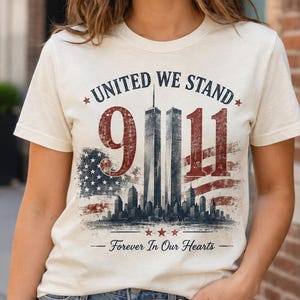 9/11 25th Anniversary Remembrance  Comfort Colors T-Shirt, Patriotic American Flag Tribute Tee, Anniversary Gift