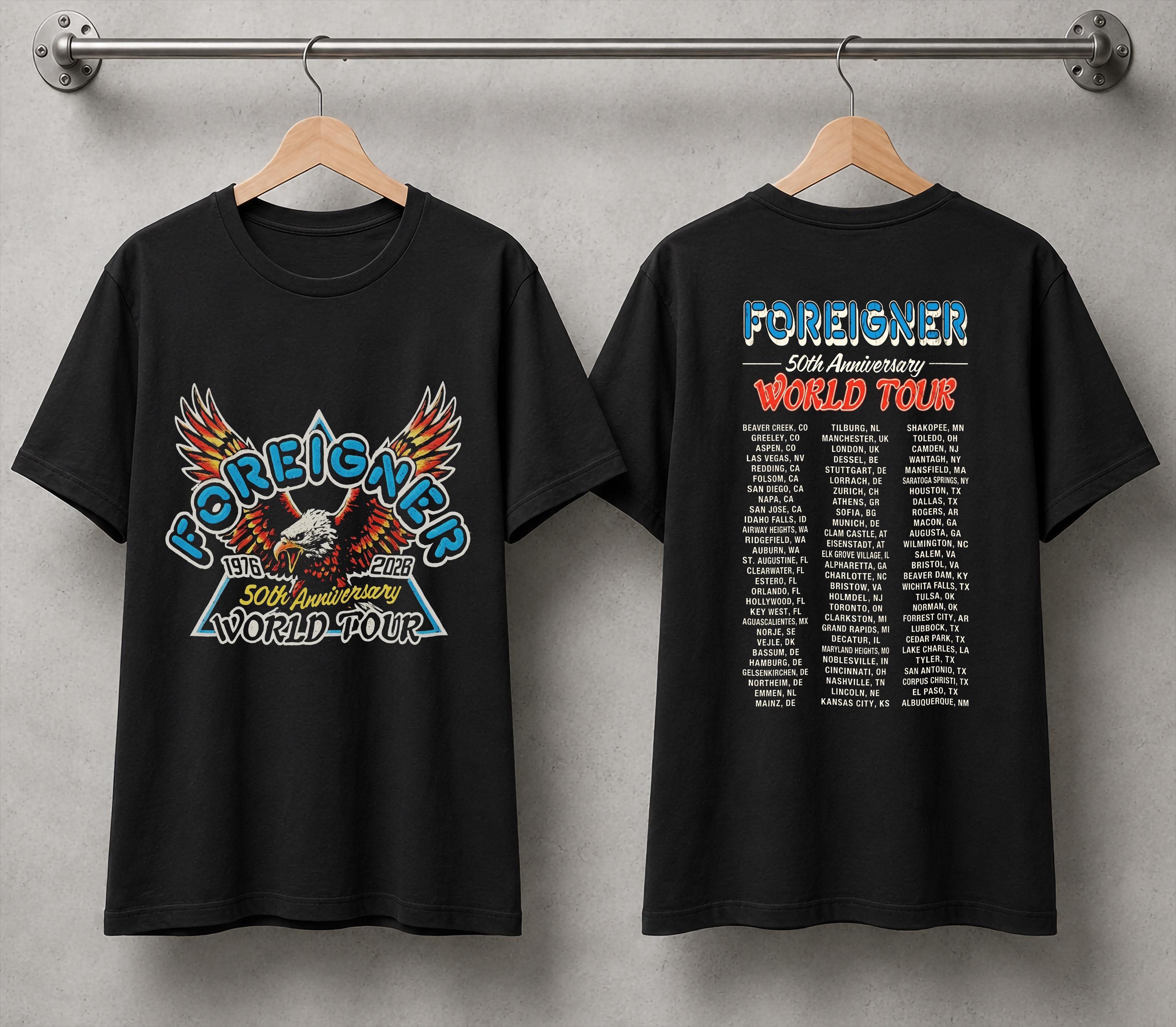 激レアL！FOREIGNER フォリナーTOUR 2011Tシャツ Foreigner Tour Tshirt - Etsy