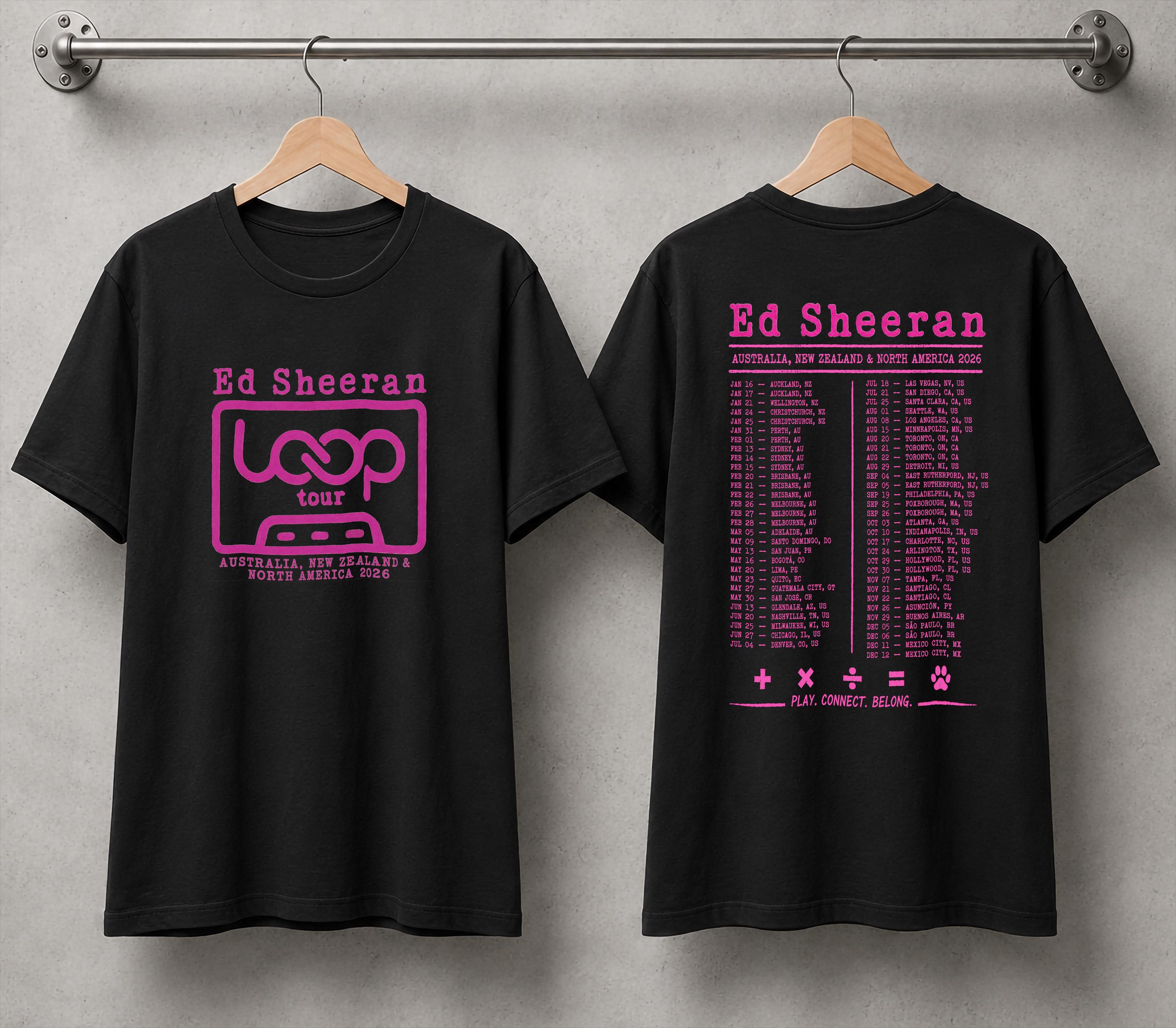 Ed Sheeran Tour Shirt - Etsy