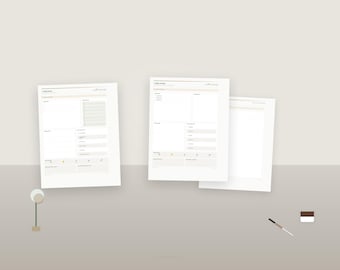 ADHD WFH Bundle — 3-Pack: Daily Planner, Habit Tracker & Journal PDF