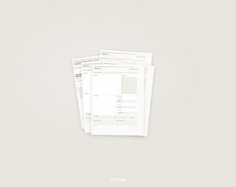 Executive Dysfunction Workbook — 30-Day Printable PDF | Undated Daily Planner