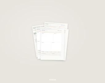 Bedtime Brain Dump Journal Printable | ADHD Evening Daily Reflection