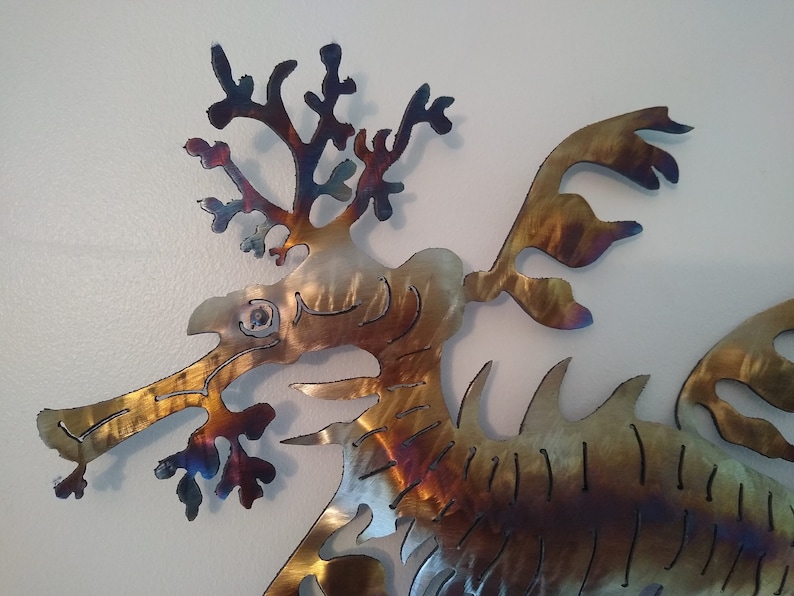 Leafy Dragon Wall Metal Art image 2