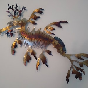 Leafy Dragon Wall Metal Art image 1