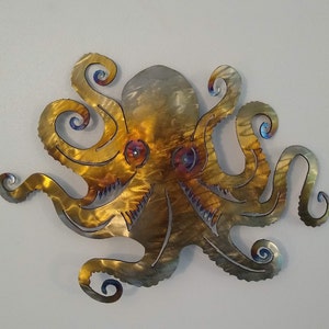 Octopus Wall Metal Art image 1