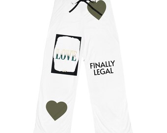 Sweet Dreams-pyjamabroek | liefdesharten, eindelijk legaal, vooruitgang boven perfectie