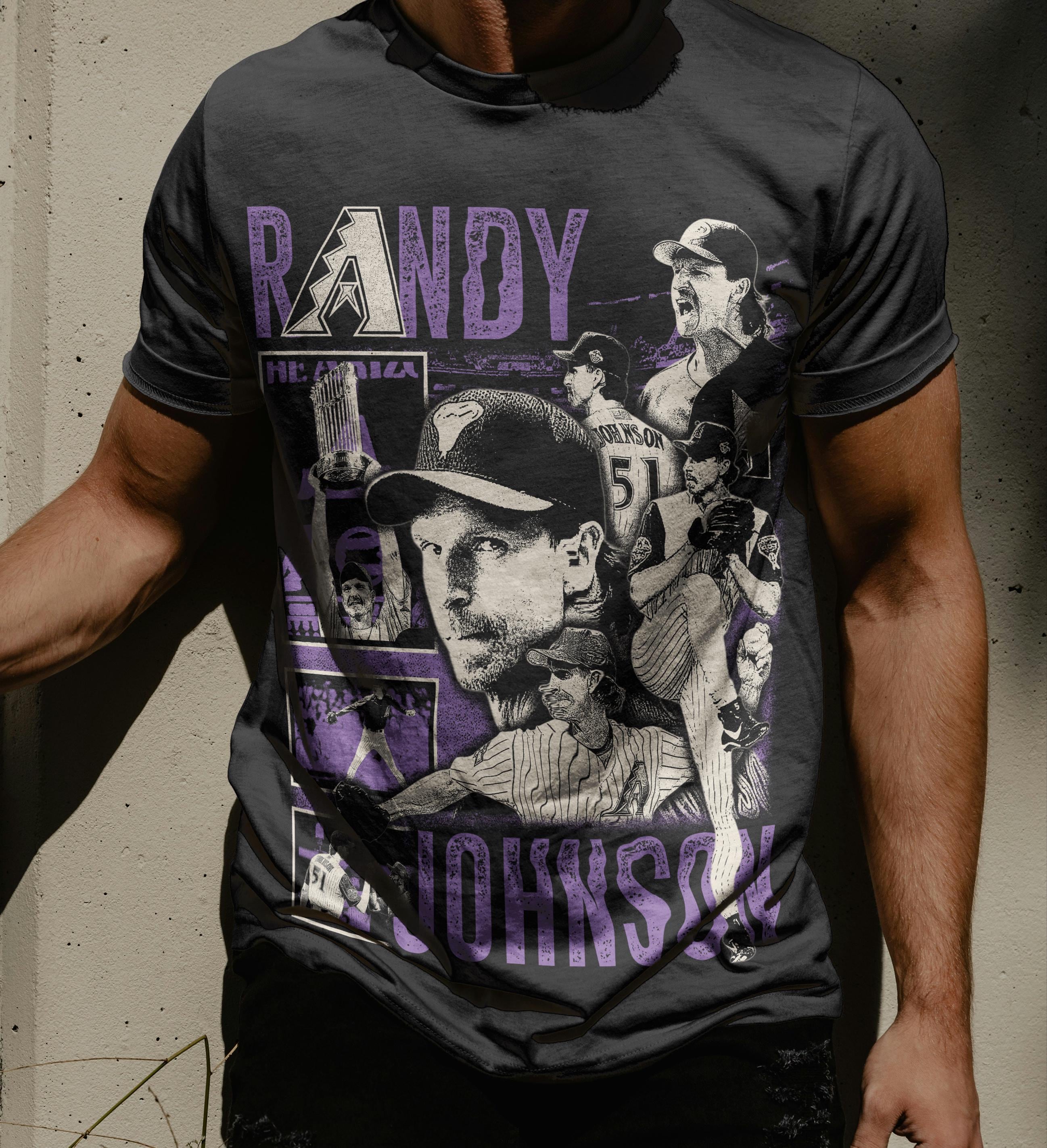 90s MLB ランディ・ジョンソンRandy Johnson Tシャツ 野球 Randy johnson - Etsy 日本