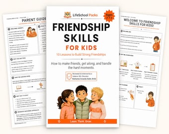 Friendship Workbook for Kids: 10 Story-Based Social Skills Lessons, Ages 7-11
