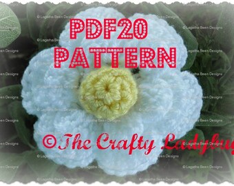 Super Easy Flower II crochet pattern - 2 designs included - PDF20 instant download