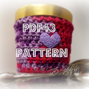 Crochet ice cream cozy I pattern - pint size - 473 mL - PDF43 digital download