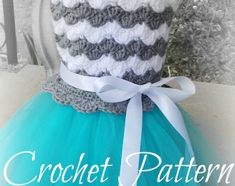 Chevron look tutu dress pattern - pdf27 digital download
