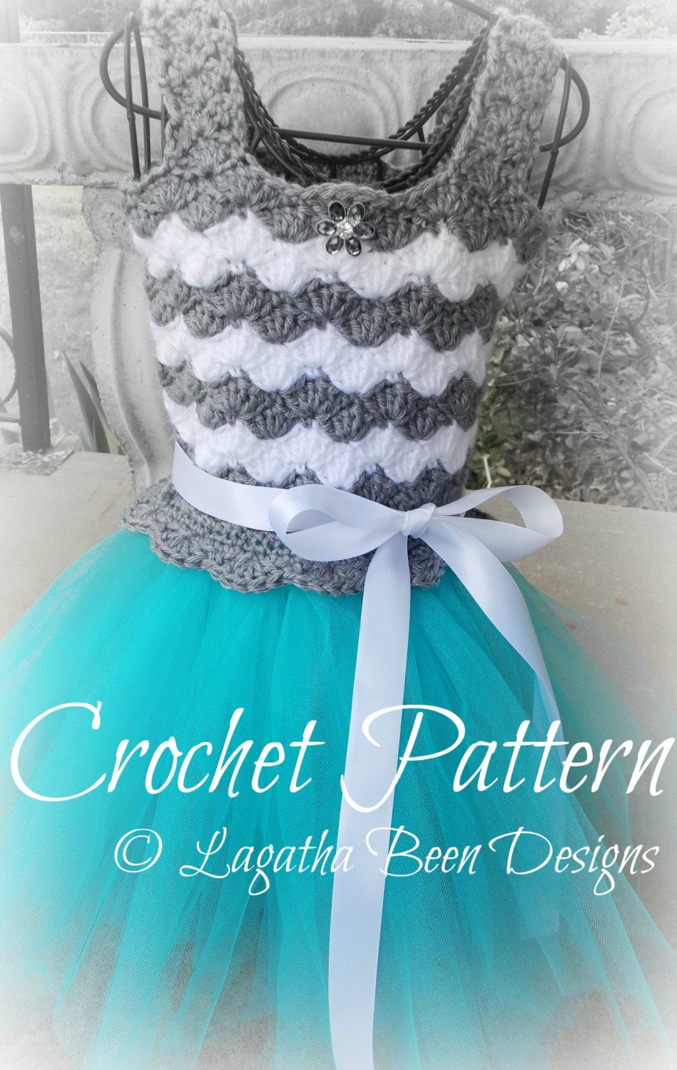 Chevron look tutu dress pattern - pdf27 digital download