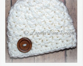 Brendan baby hat pattern - chunky baby hat pattern - 3 sizes - PDF62 instant download