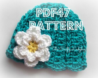 Gorro de primavera Snuggle Up - 7 tamaños incluidos - desde recién nacido hasta adulto - Patrón de crochet de descarga instantánea PDF47
