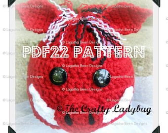 Patrón de gorro de crochet de jabalí, cerdo, puerco o jabalí - Descarga digital PDF22