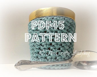 Patrón de funda de helado tejida a crochet II - tamaño pinta - 473 ml - Descarga digital PDF45