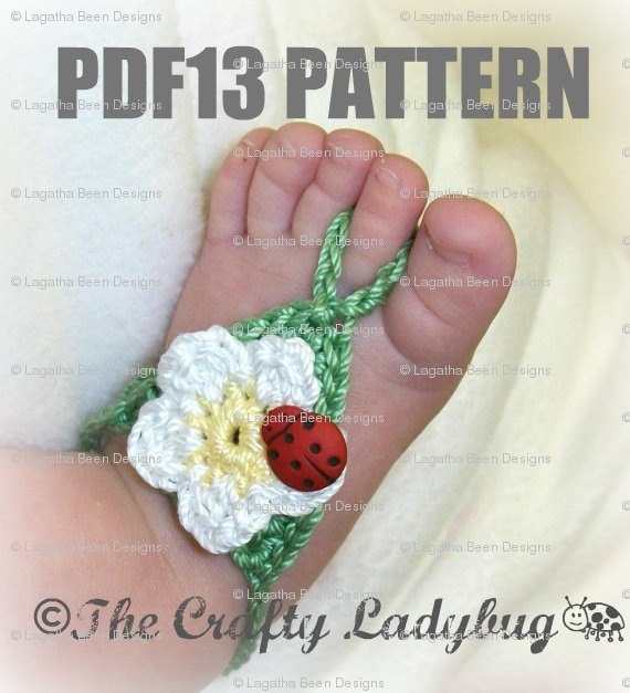 Crochet Baby Barefoot Sandals