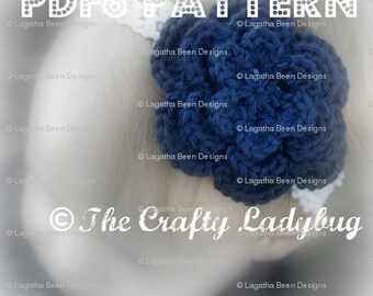 Patrón de flores de crochet súper fácil - 2 diseños - 1 patrón - Descarga instantánea PDF6