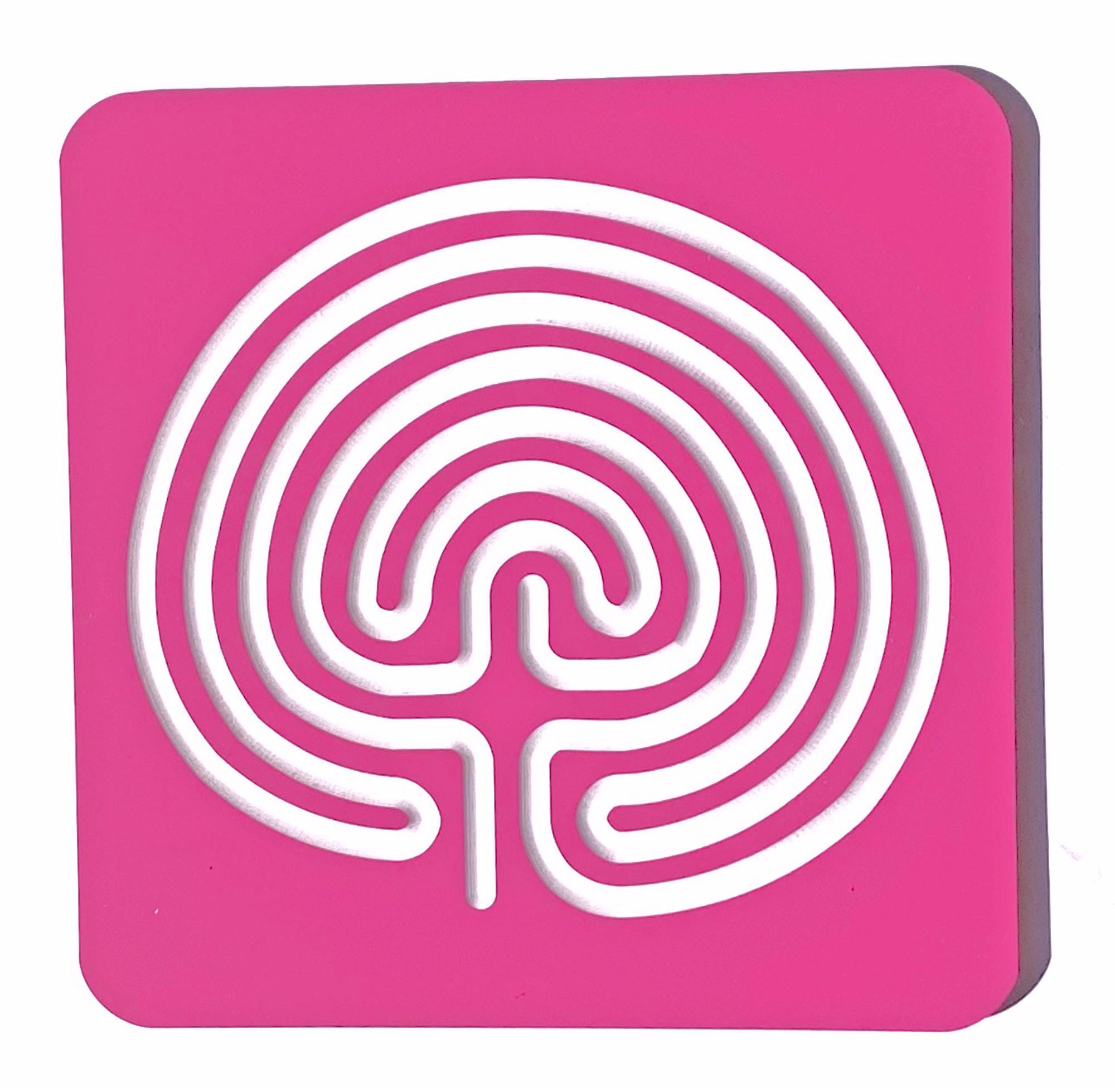 6" Classical Acrylic Finger Labyrinth • Calming Focus Tool ...