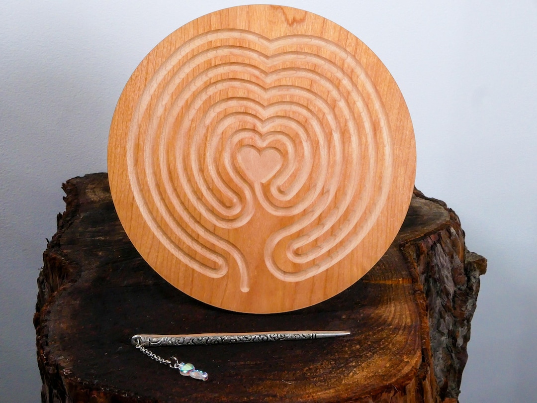 7" Heart of Peace Finger Labyrinth • Mindfulness and Meditation Tool ...