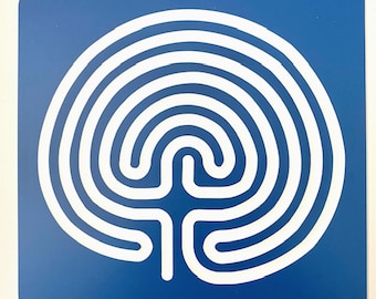 6" Classical Acrylic Finger Labyrinth • Calming Focus Tool • Mindfulness Aid • Meditation • Stress Relief • Gift