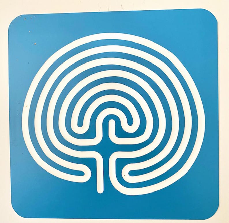 6" Classical Acrylic Finger Labyrinth • Calming Focus Tool ...