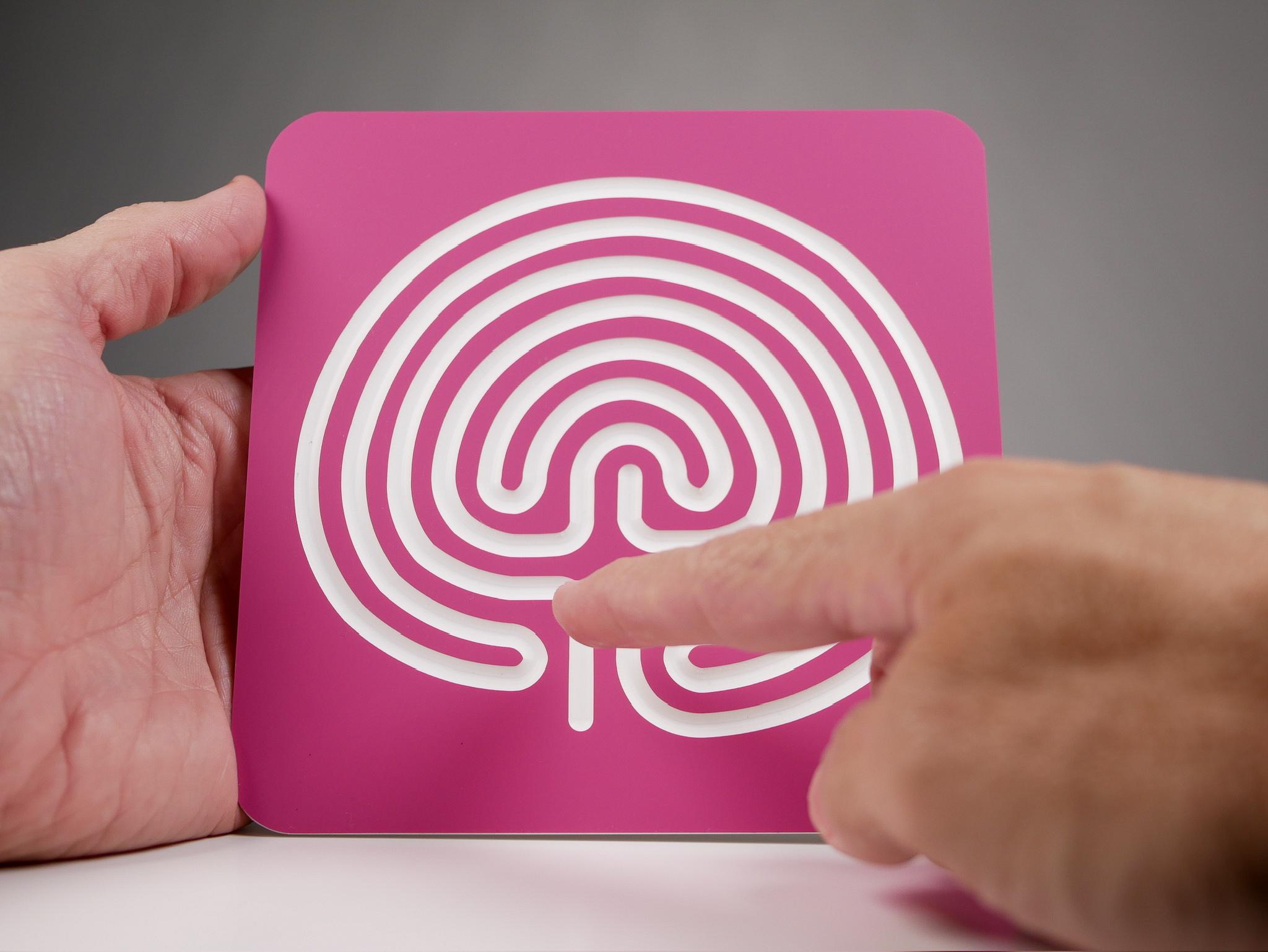 6" Classical Acrylic Finger Labyrinth • Calming Focus Tool ...