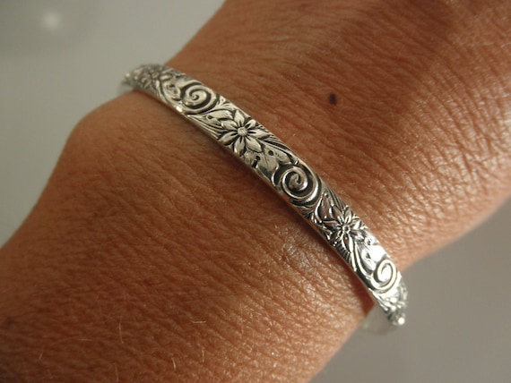 Sterling silver Cuff bracelet | Etsy