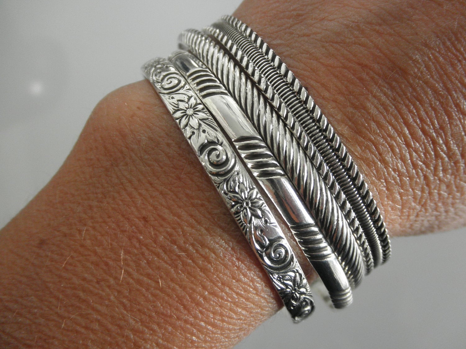 Sterling Silver Bead Cuff main image 1