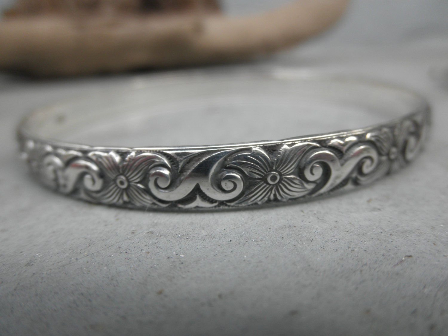 ブレスレット WILLIE and DUFFY Custom stamped bangle silver 925 handmade il_340x270.1497906918_o5vb.jpg